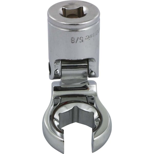 Tools 3/8"Dr SAE 5/8" Flex Head, Crow Foot Flare Nut Socket, Chrome